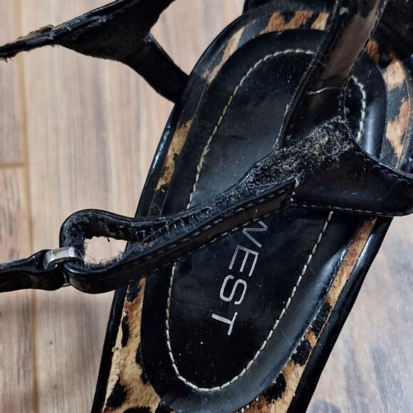 Nine West Leopard Prints High Heels size 7.5 - Picture 4 of 9